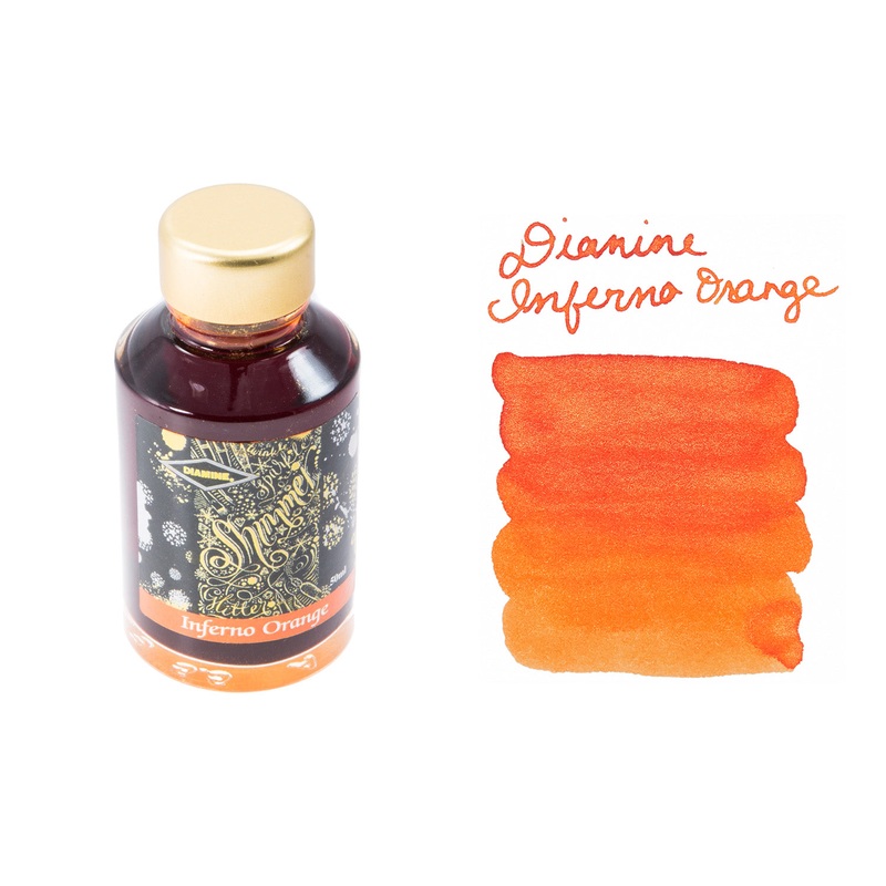 Diamine Inferno Orange - 50ml Bottled Ink