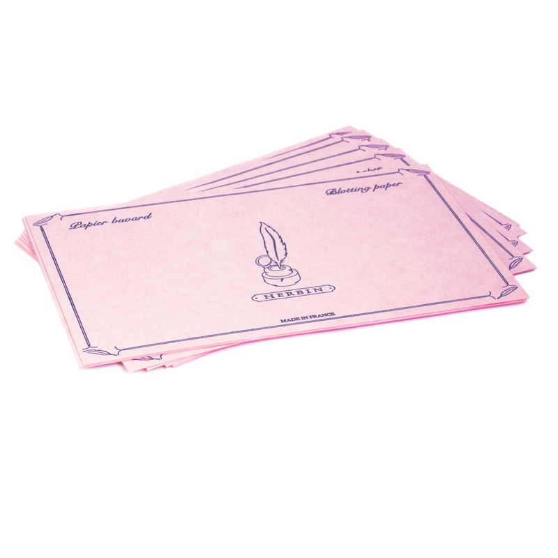 Jacques Herbin Ink Blotting Paper - Full Sheets, Pink