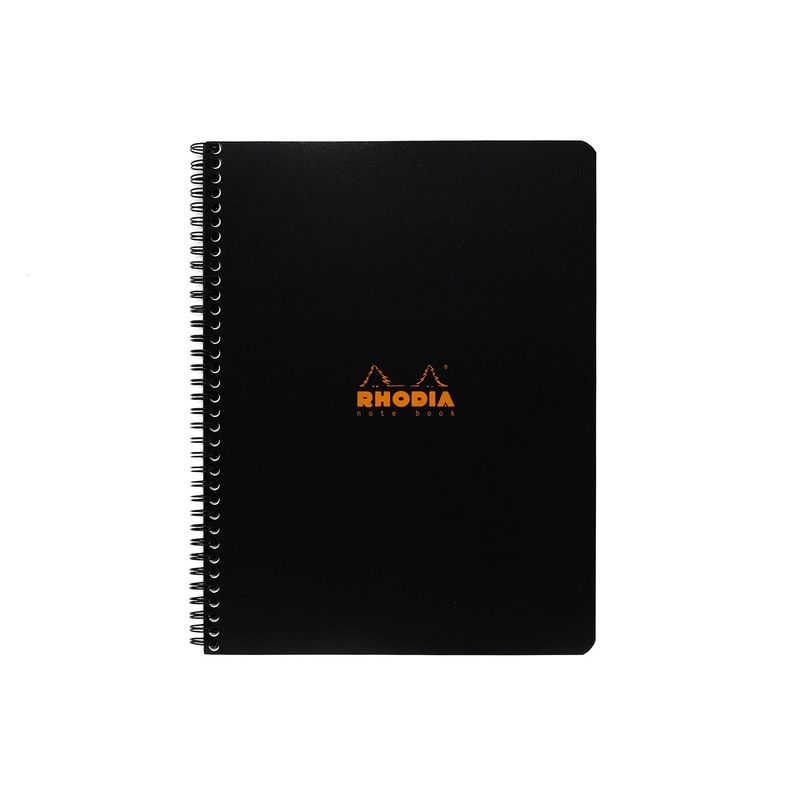 Rhodia Classic Wirebound Notebook - Black, Graph (8.86 x 11.69)