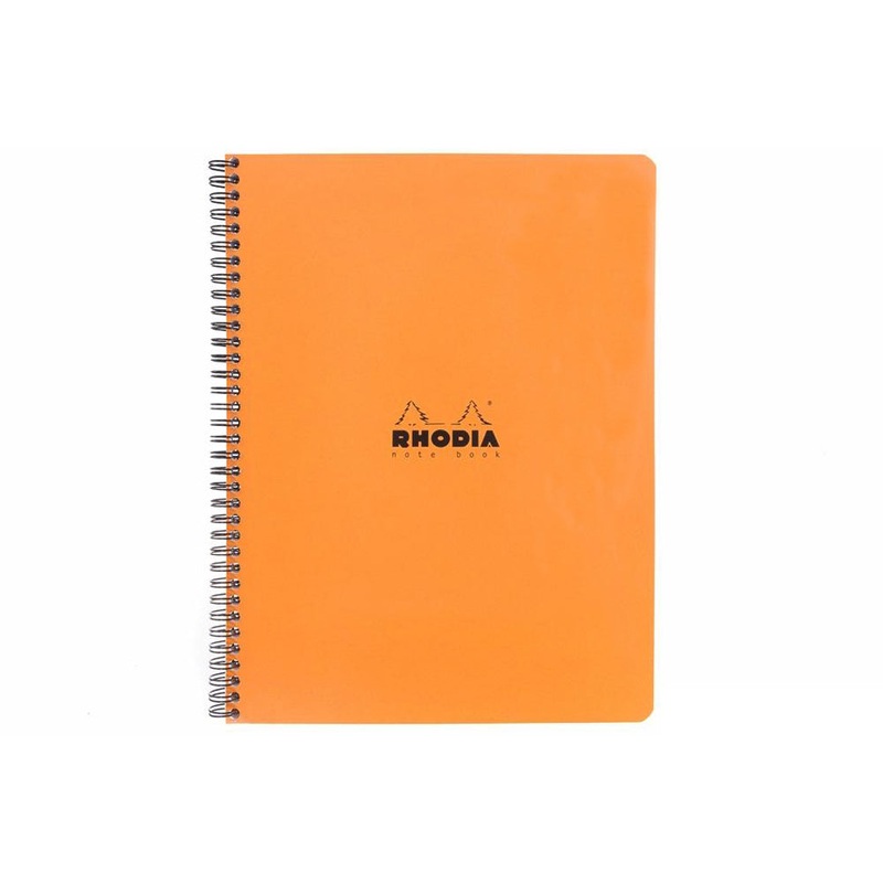 Rhodia Classic Wirebound Notebook - Orange, Graph (8.86 x 11.69)