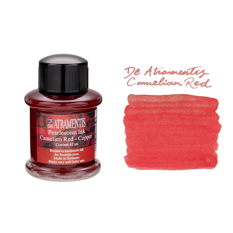 De Atramentis Pearlescent Camelien Red-Copper - 45ml Bottled Ink
