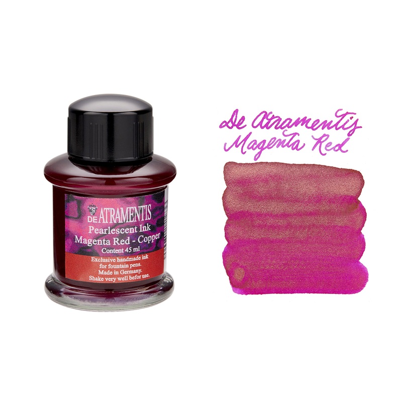 De Atramentis Pearlescent Magenta Red-Copper - 45ml Bottled Ink