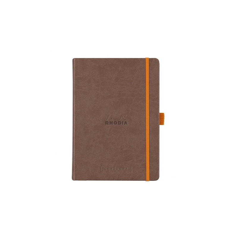 Rhodia Goalbook Dot Grid A5 Hardcover Journal - Chocolate (Ivory Paper)