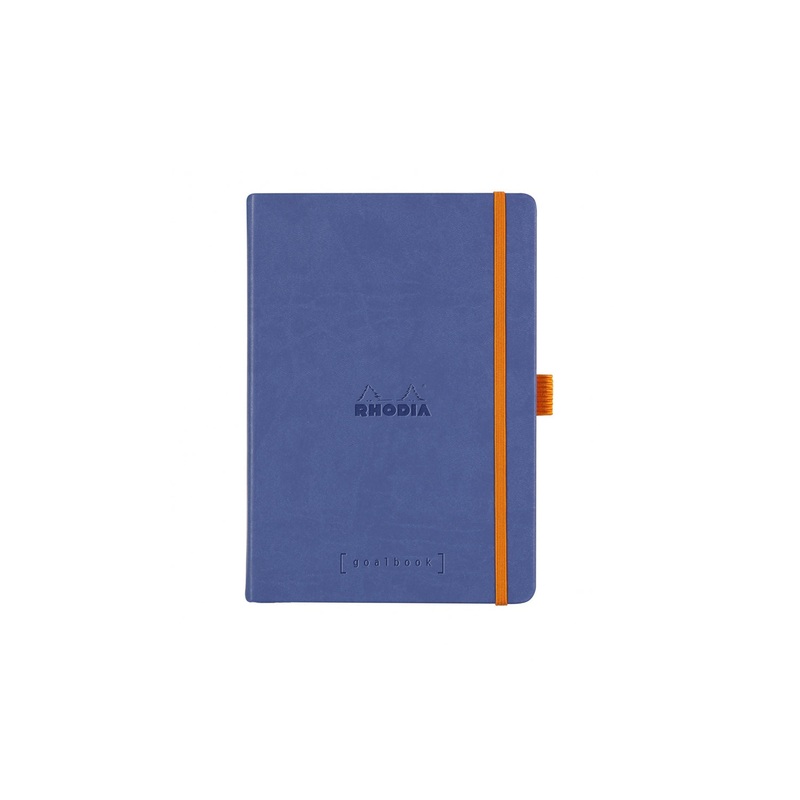 Rhodia Goalbook Dot Grid A5 Hardcover Journal - Sapphire (Ivory Paper)