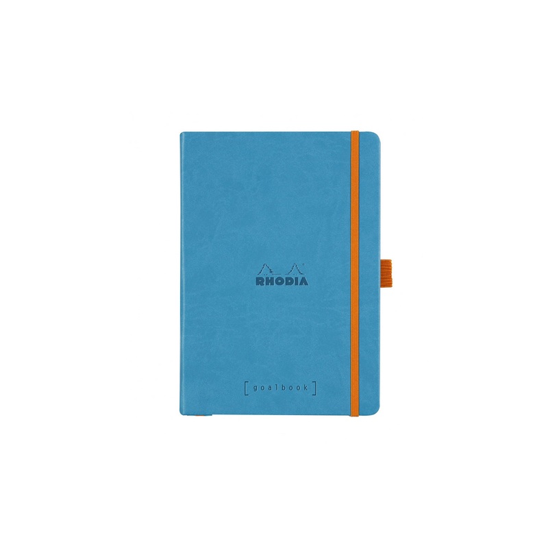 Rhodia Goalbook Dot Grid A5 Hardcover Journal - Turquoise (Ivory Paper)