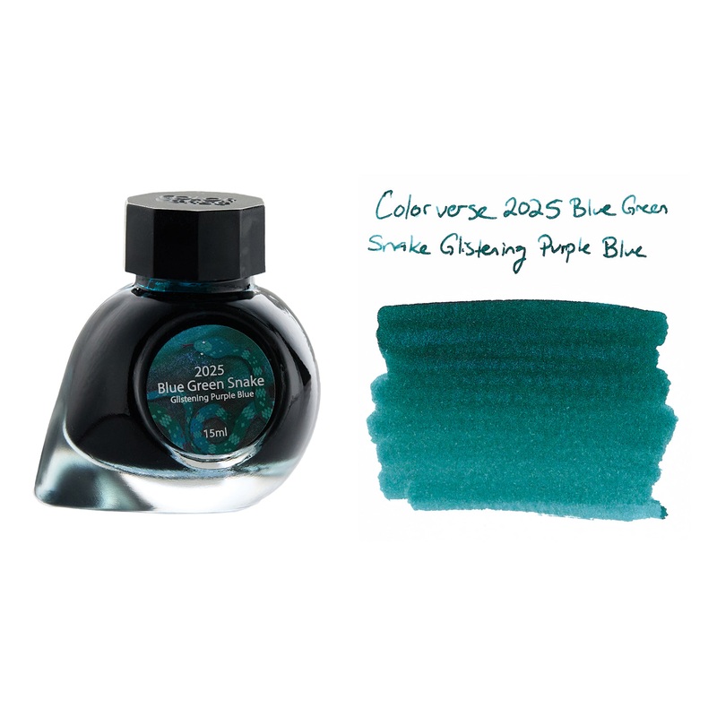 Colorverse Blue Green Snake Glistening Purple Blue (Special Edition) - 15ml Bottled Ink