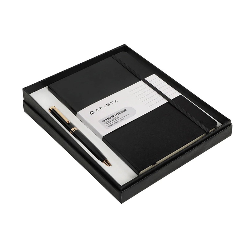 Arista Gift Set - Switch Black GT Ball Pen with A5 Notebook