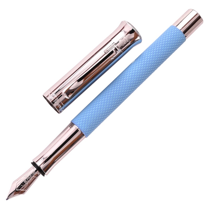 Graf Von Faber-Castell Guilloche Fountain Pen - Gulf Blue