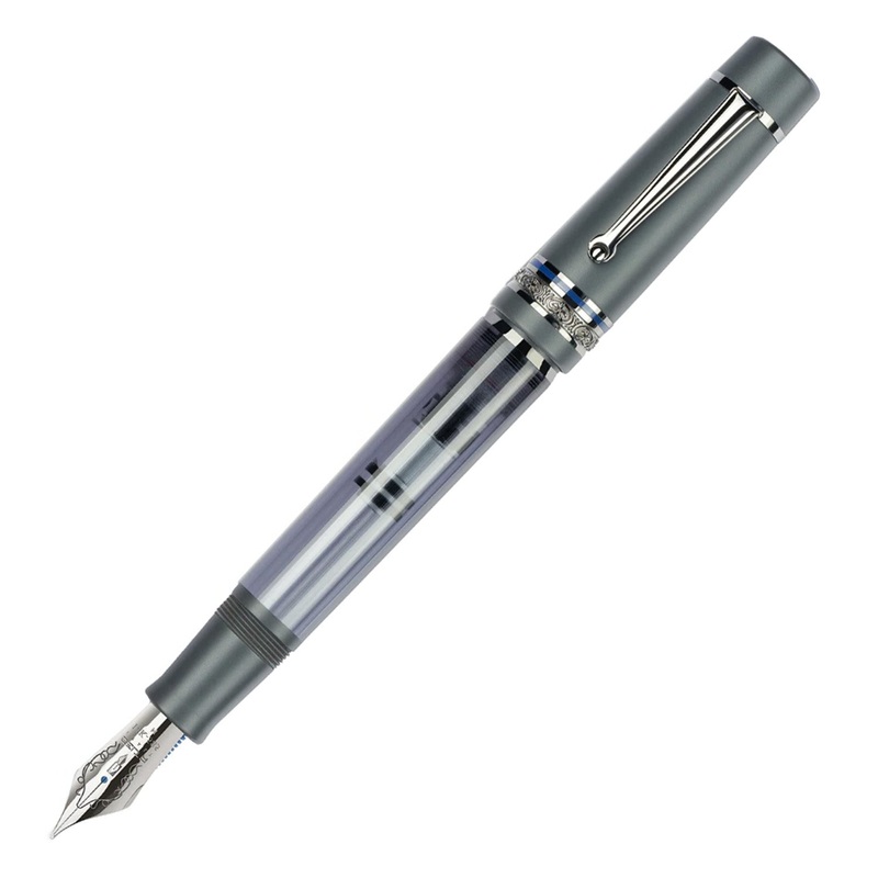 Delta Mid Size Plus Limited Edition No.8 Fountain Pen - Prestige Matte Grey RT