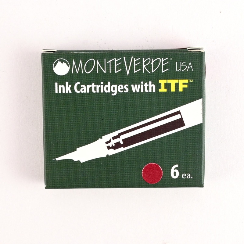 Monteverde Standard Ink Cartridge Pack of 6 - Napa Burgundy