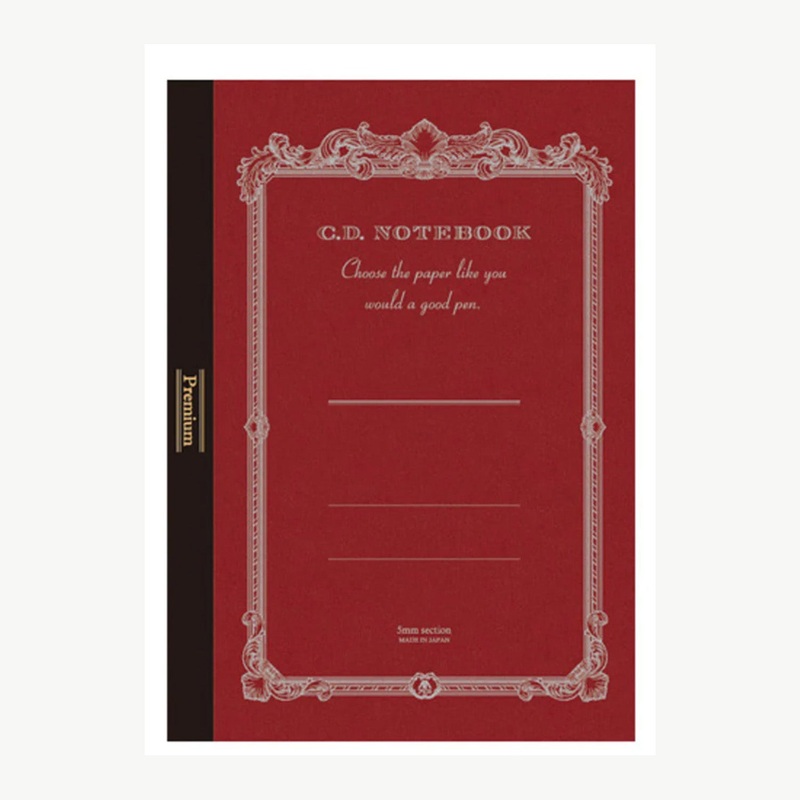 Apica Premium CD Notebook One - Red - Semi B5 - Squared