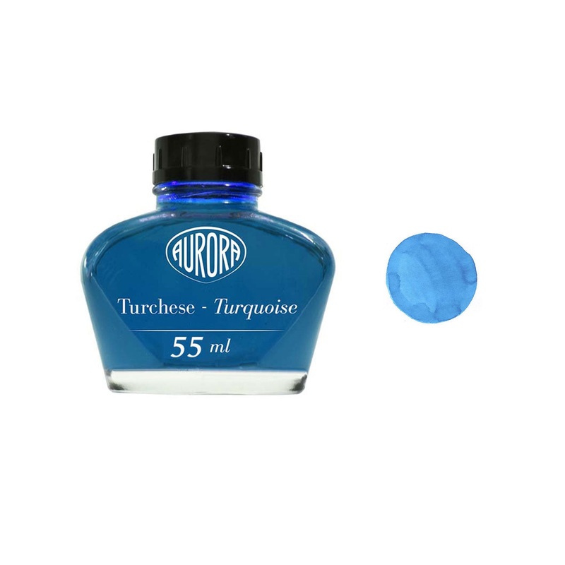 Aurora 100th Anniversary Ink Bottle, Turchese (Turquoise) - 55ml