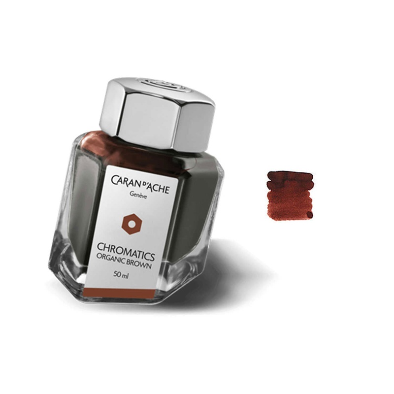 Caran d' Ache Chromatics Ink Bottle, Organic Brown - 50ml