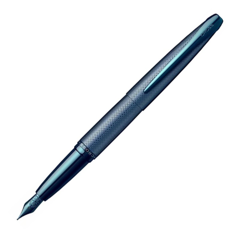 Cross ATX Fountain Pen - Sandblasted Dark Blue