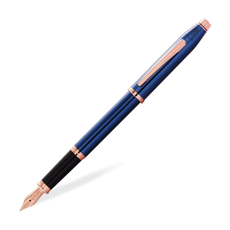 Cross Century II Fountain Pen, Translucent Blue - Steel Nib