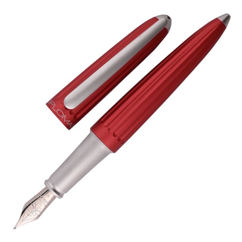 Diplomat Aero Fountain Pen - Red