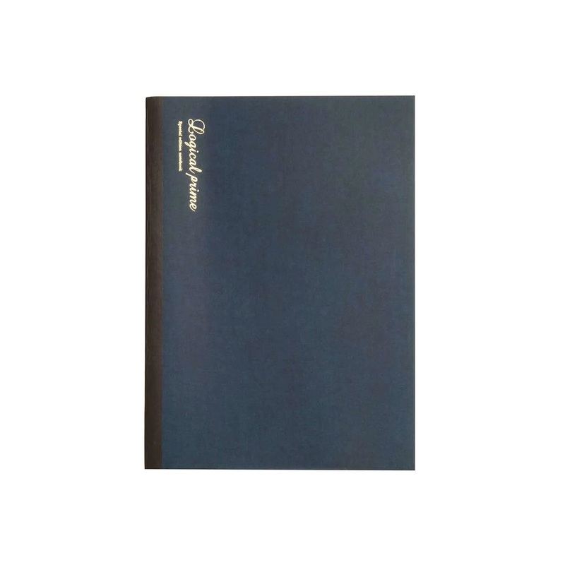 Nakabayashi Logical Prime Fountain Pen Friendly Stitched Notebook, Blue - 6mm Ruled