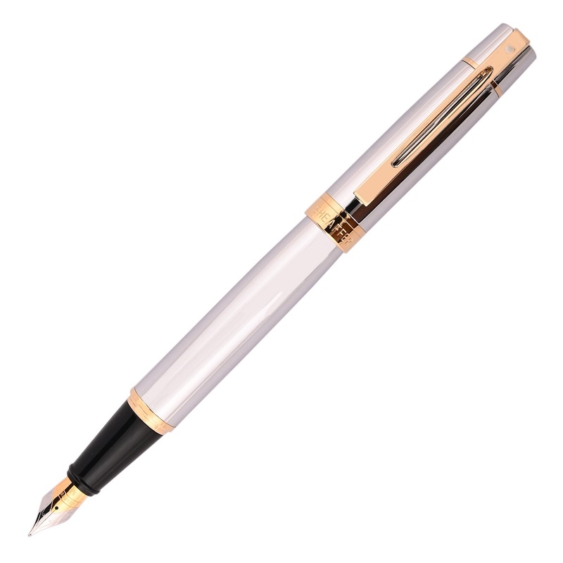 Sheaffer 300 Fountain Pen - Bright Chrome GT