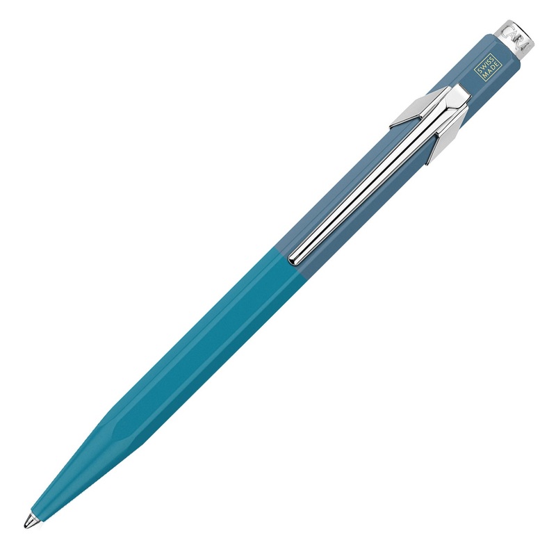 Caran d'Ache 849 Paul Smith Ball Pen - Cyan Blue & Steel Blue (Limited Edition)
