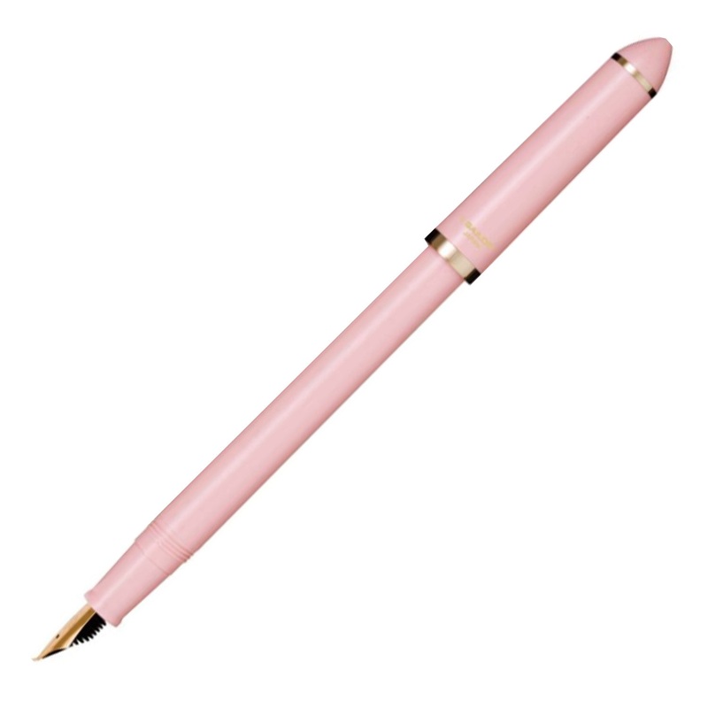 Sailor Fude De Mannen Fountain Pen - Pearl Pink GT