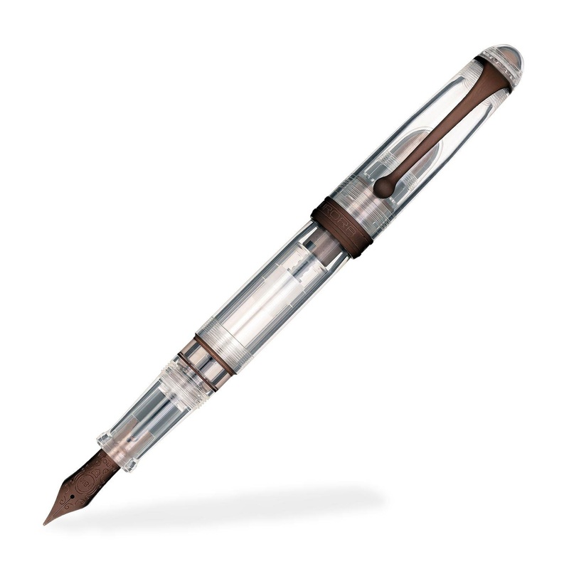 Aurora Trilobiti Limited Edition Fountain Pen, Cioccolato Brown - 18K Gold Nib