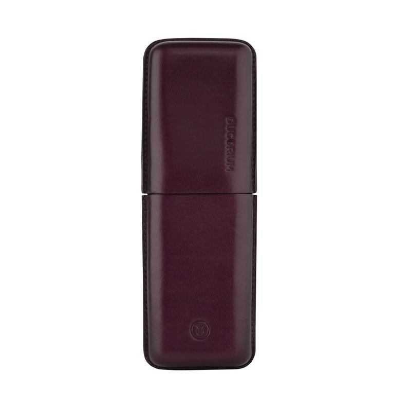 Lapis Bard Ducorium Moulded 2 Pen Case - Bordeaux