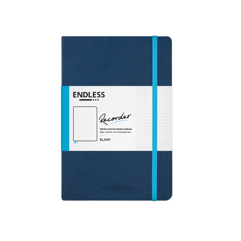 Endless Recorder Deep Ocean Regalia Notebook - A5, Plain