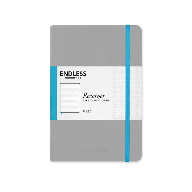 Endless Recorder Mountain Snow Regalia Notebook - A5, Ruled