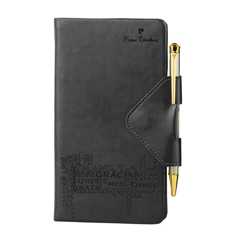 Pierre Cardin Thank You Gift Set of Black Diary & Ball Pen
