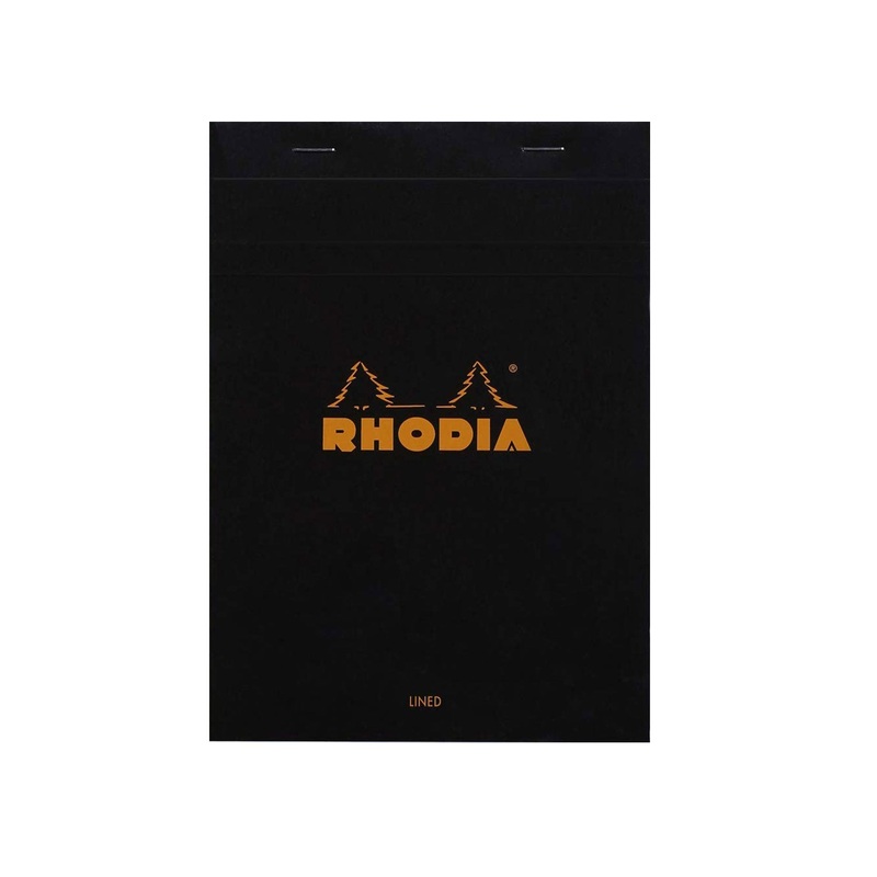 Rhodia No.16 Black Notepad - A5, Ruled