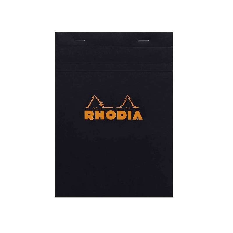 Rhodia No.16 Black Notepad - A5, Squared