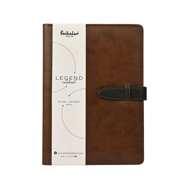 Scholar Legend Coffee Notebook - A5, Ruled