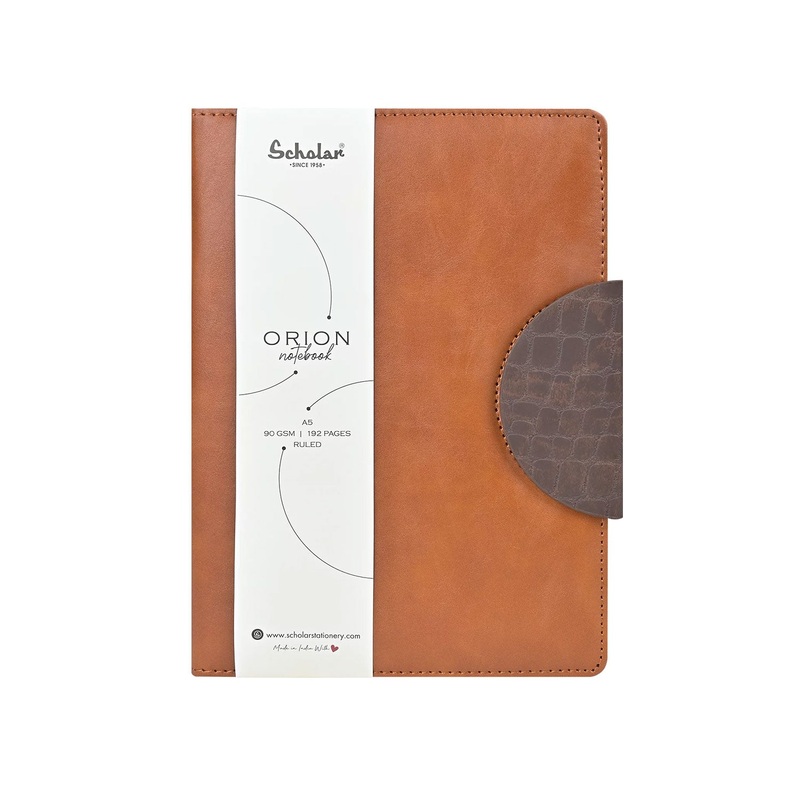 Scholar Orion Tan Notebook - A5, Ruled