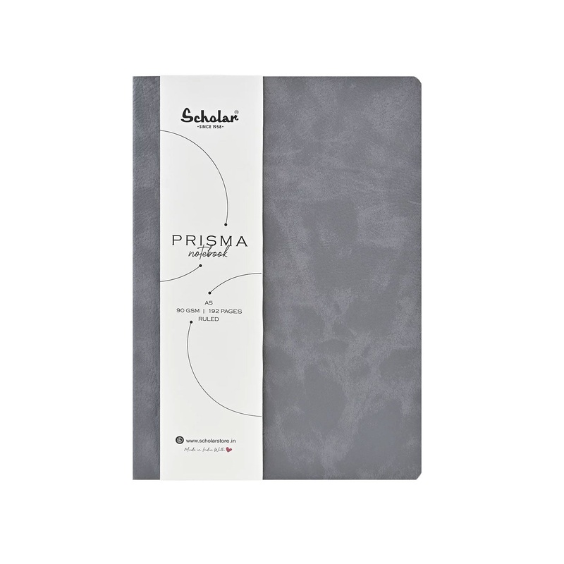 Scholar Prisma Grey Notebook - A5, Ruled