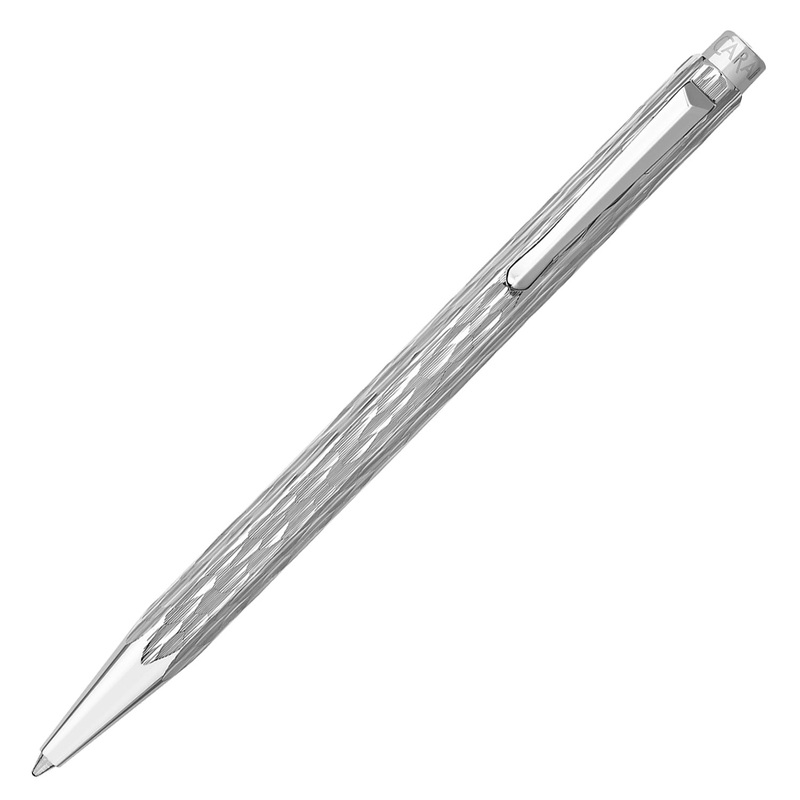 Caran d'Ache Ecridor Venetian Gift Set - Platinum Ball Pen with Leather Pen Pouch (Special Edition)