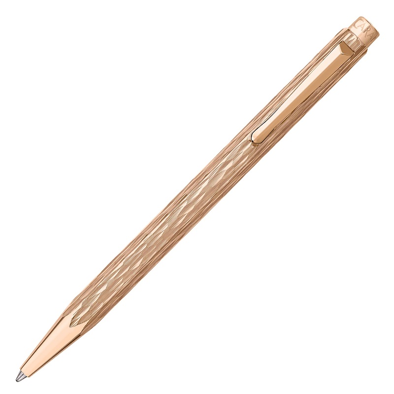 Caran d'Ache Ecridor Venetian Gift Set - Rosegold Ball Pen with Leather Pen Pouch (Special Edition)