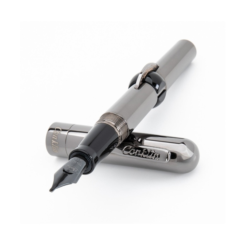 Conklin Mark Twain Cresent Filler Fountain Pen - Gunmetal (Limited Edition)