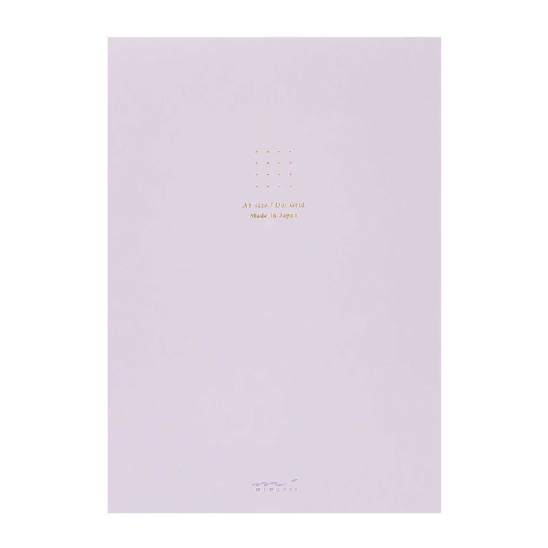 Midori Soft Colour Purple Notepad - A5, Dotted