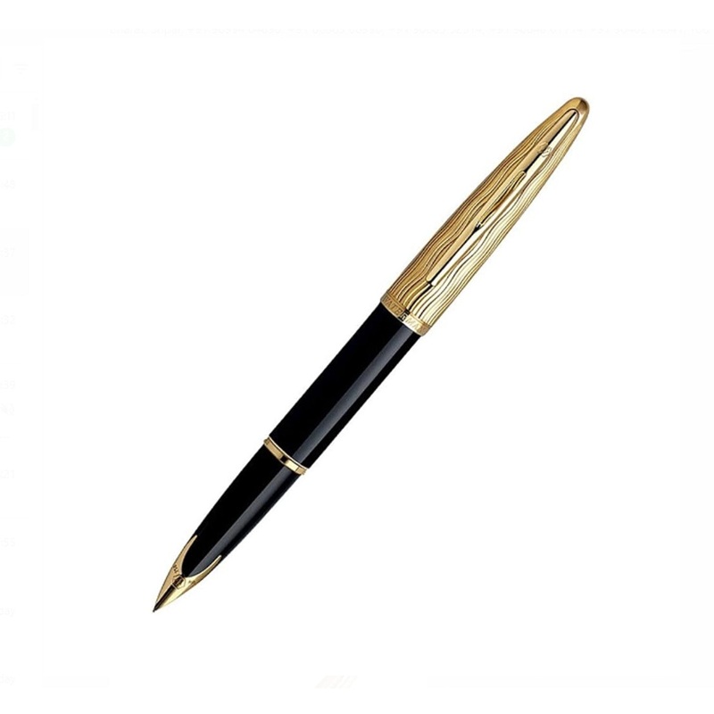 Waterman Carene Essential Fountain Pen - Black & Gold