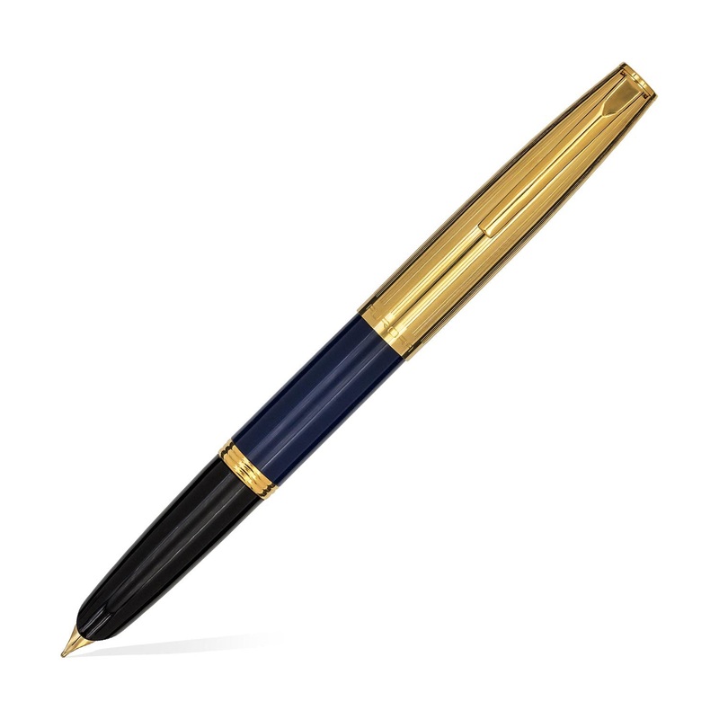 Aurora Duocart Fountain Pen - Gold Blue