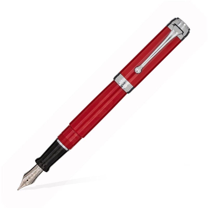 Aurora Talentum Resin Fountain Pen - Red CT
