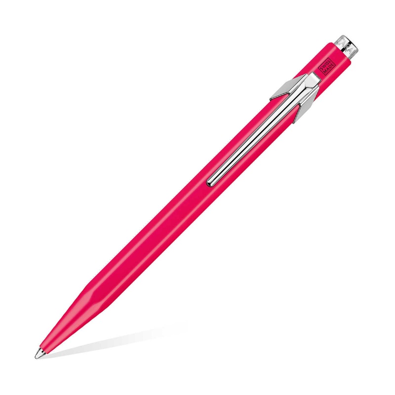 Caran D' Ache 849 Popline Ball Pen, Fluorescent Purple