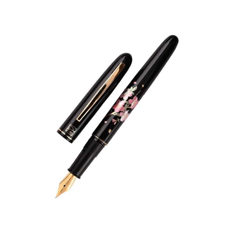 Wancher x Kuretake Kindai Maki-e Fountain Pen - Sakura Uta GT