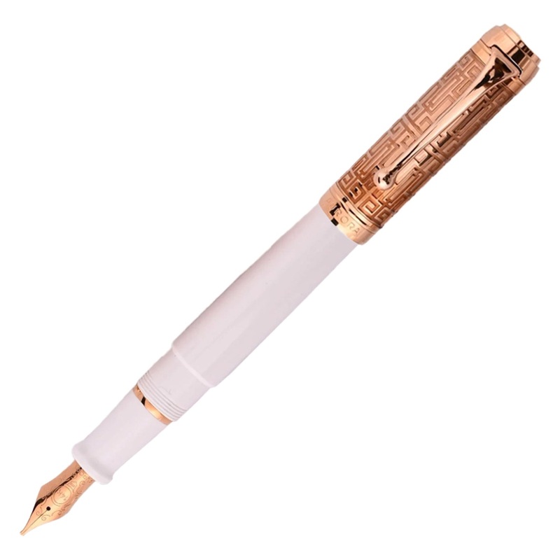 Aurora Talentum Dedalo Fountain Pen - White Rosegold (Limited Edition)