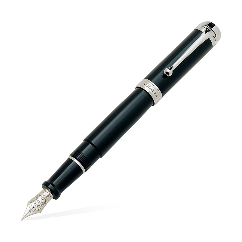 Aurora Talentum Resin Fountain Pen - Black CT