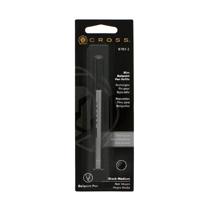 Cross 8783-2 Slim Ball Pen Refill - Black - Medium
