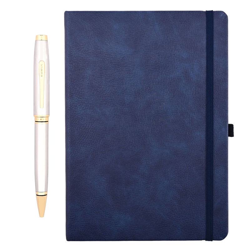 Cross Gift Set - Coventry Medalist Ball Pen with Blue A5 Notebook