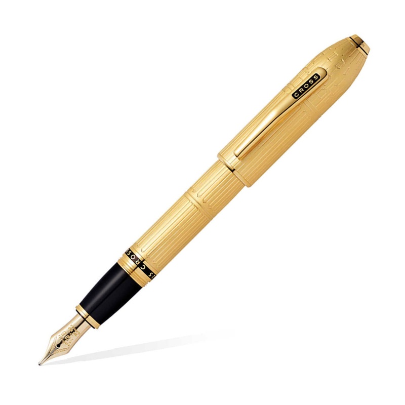 Cross Peerless 125 Fountain Pen, Gold - 18K Gold Nib