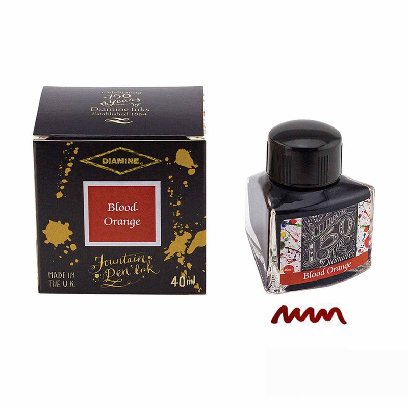 Diamine 150th Anniversary Ink Bottle, Blood Orange - 40ml