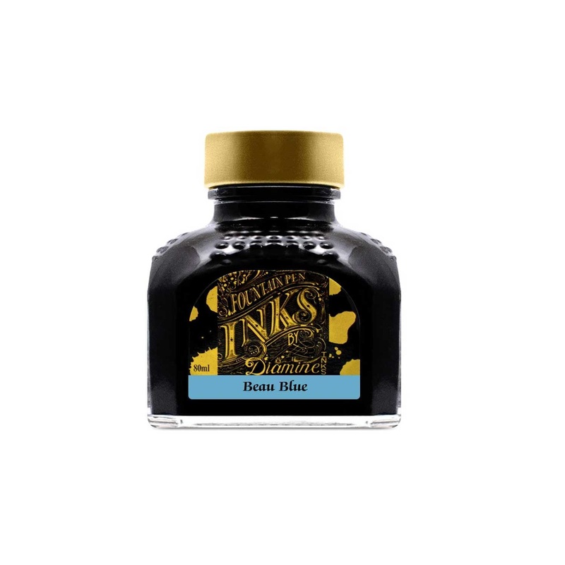 Diamine Beau Blue Ink Bottle - 80ml